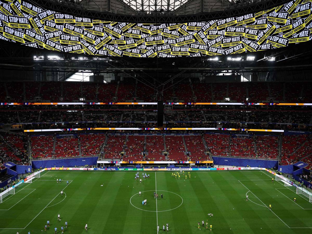 Das Stadion in Houston vor dem Anpfiff der Partie Tschechien gegen Südafrika.
