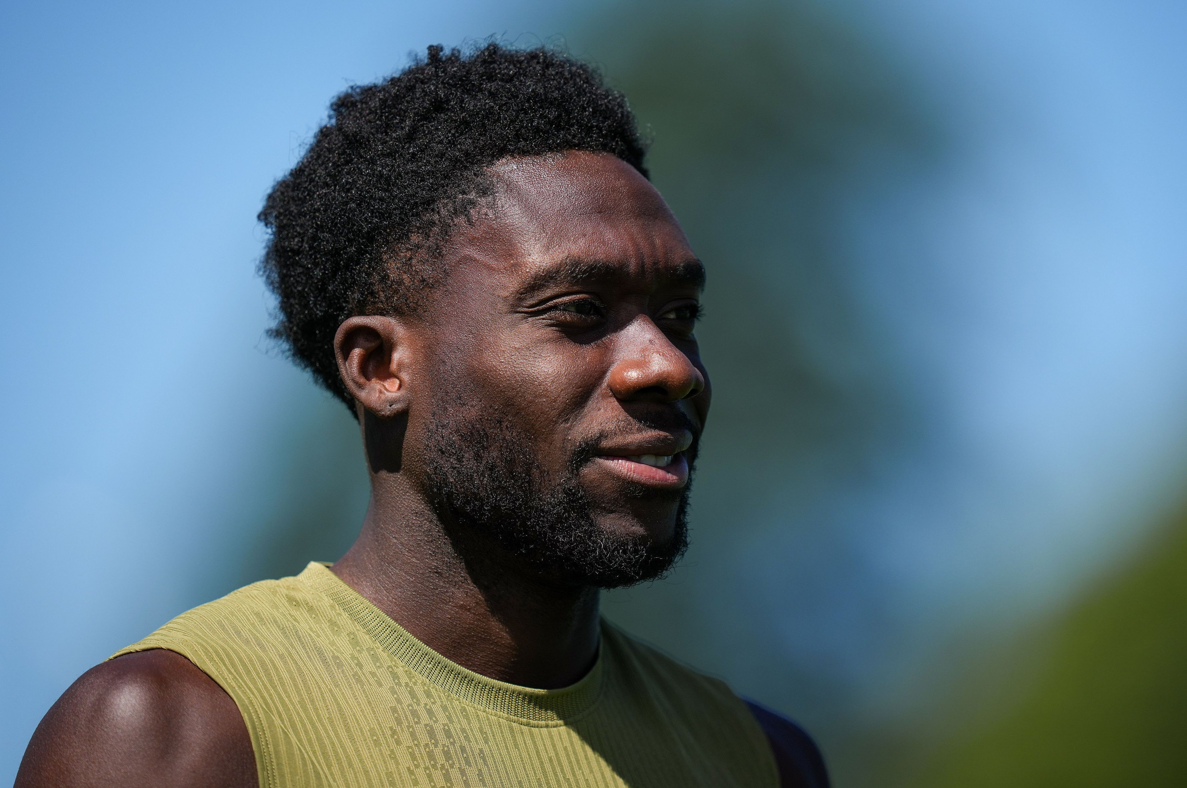 Alphonso Davies im Training.