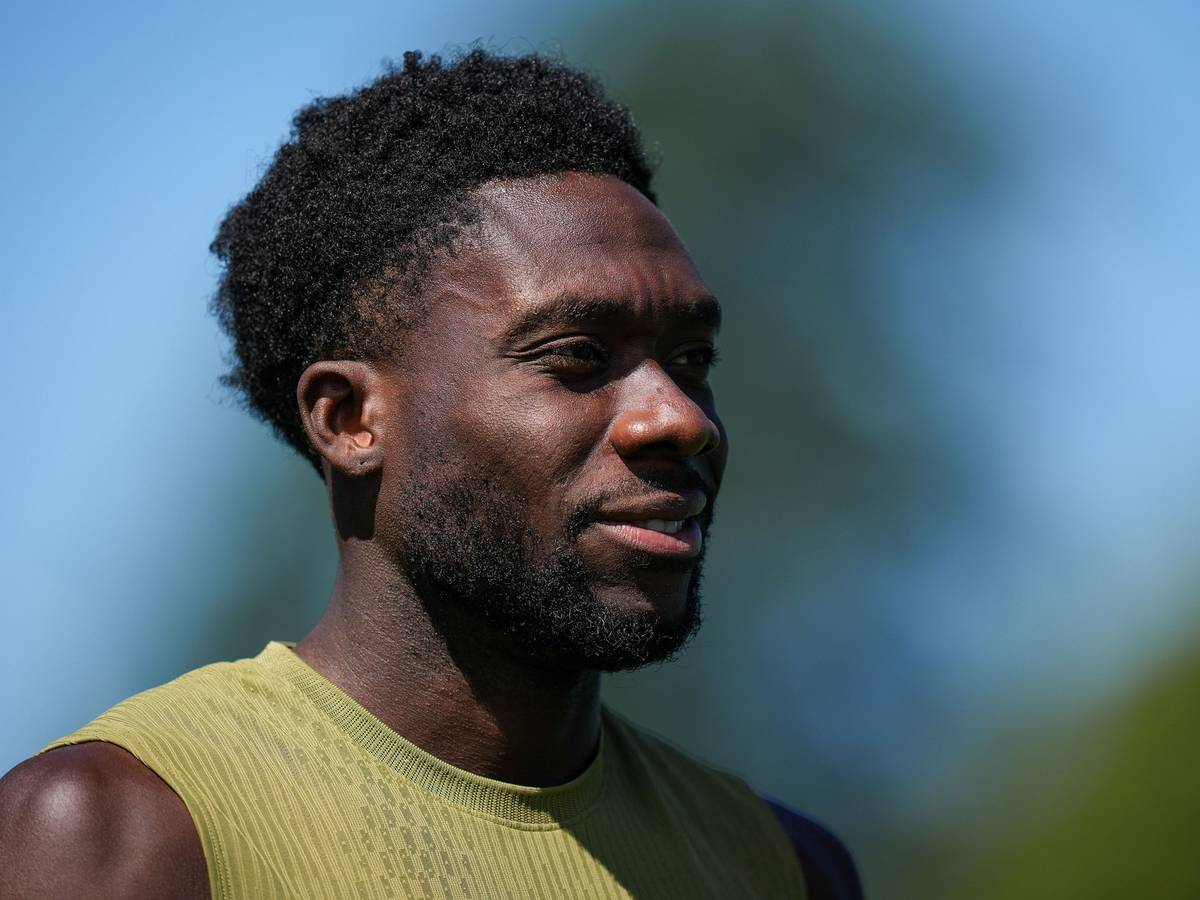 Alphonso Davies im Training.