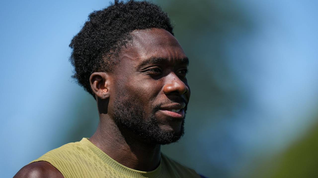 Alphonso Davies im Training.