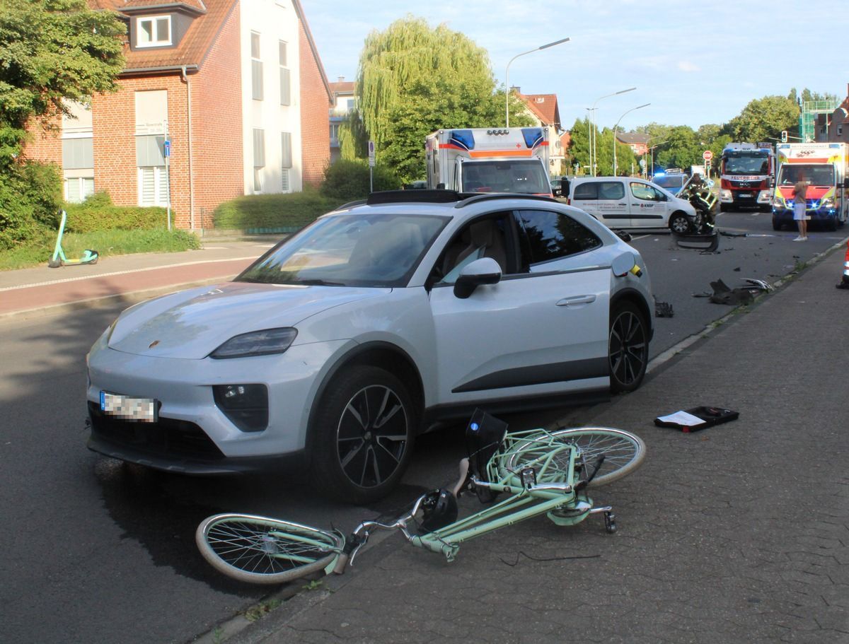 Ein Streifenwagen der Polizei.