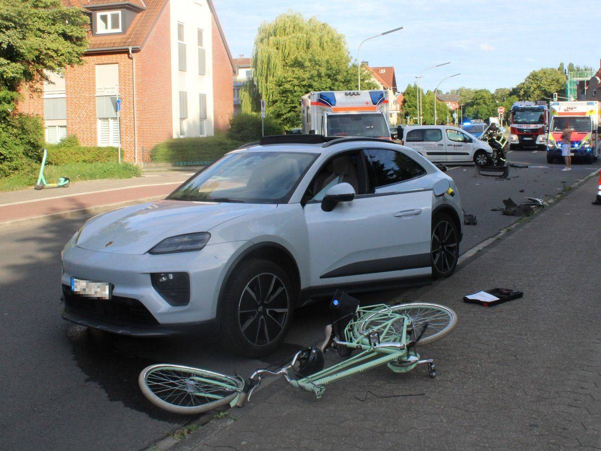 Ein Streifenwagen der Polizei.