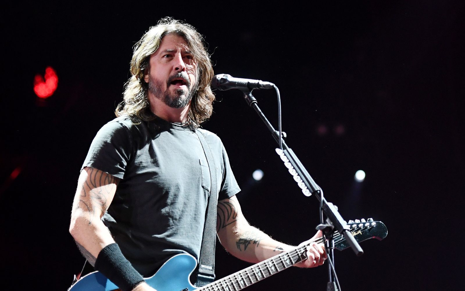Dave Grohl von den Foo Fighters besuchte im Rahmen des Konzerts in München auch das Hofbräuhaus. (Bild: 2019 Getty Images/Ethan Miller)