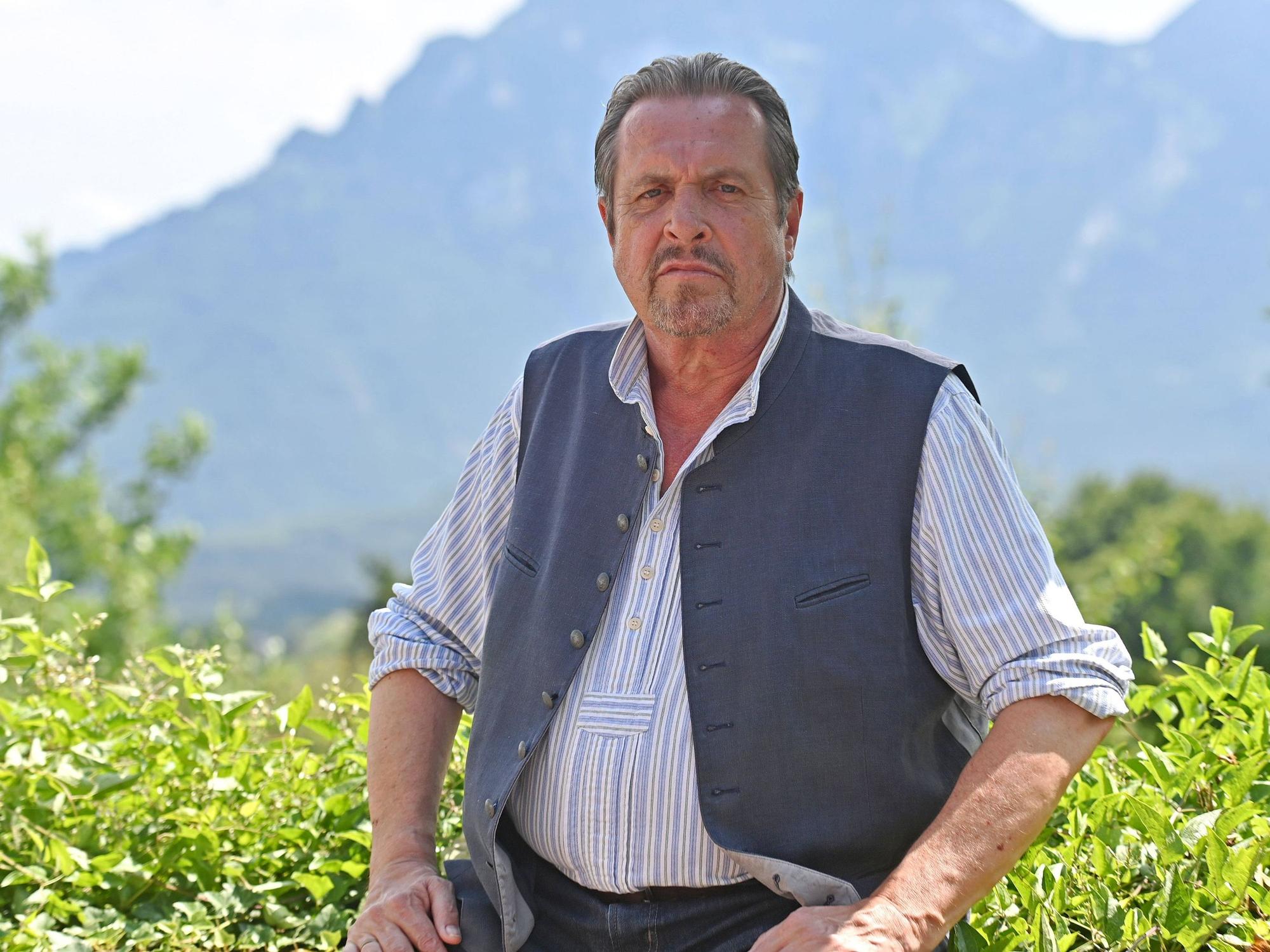 Andreas Giebel am Set von „Watzmann ermittelt“.