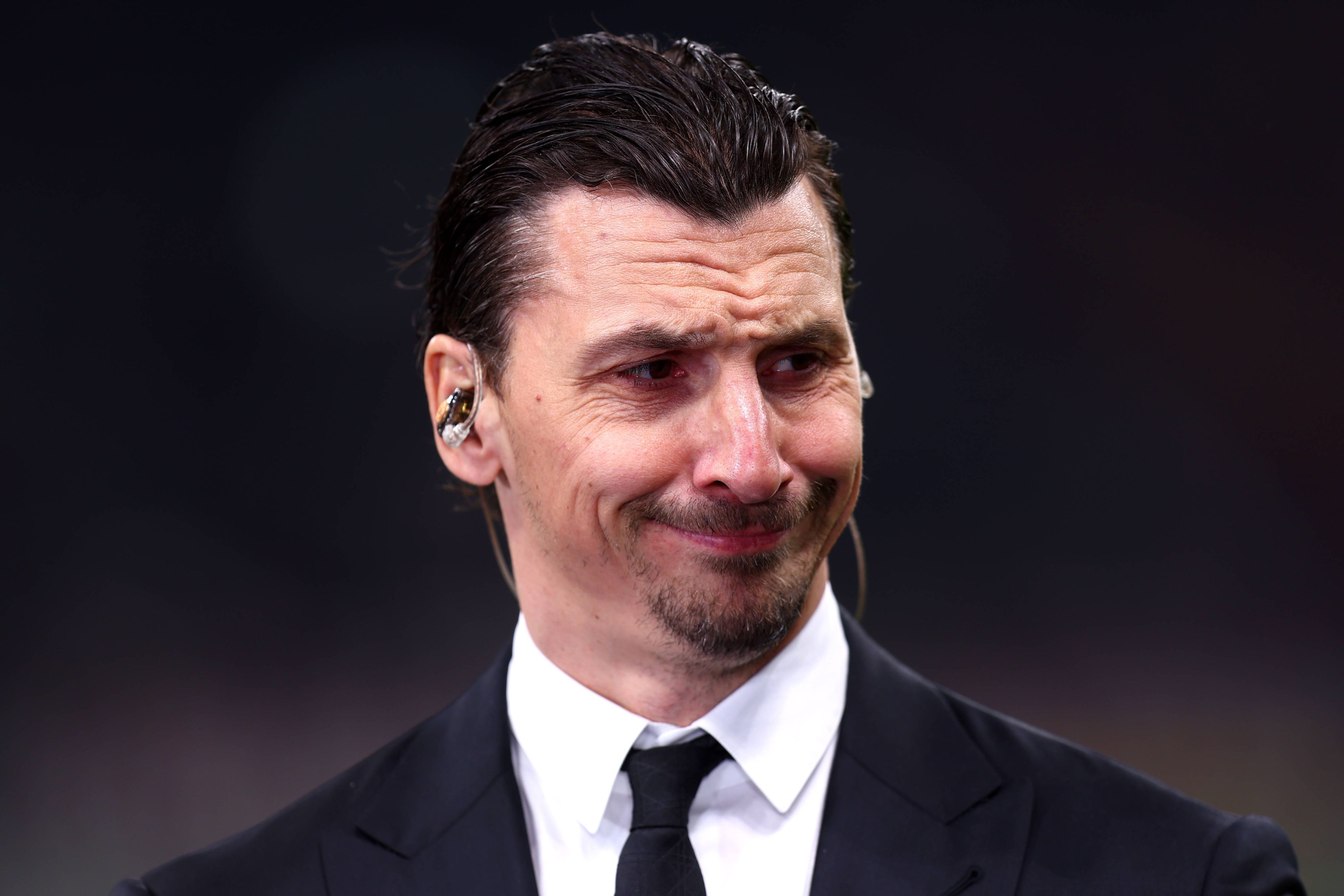 Zlatan Ibrahimovic mit äußerst skeptischem Gesichtsausdruck.