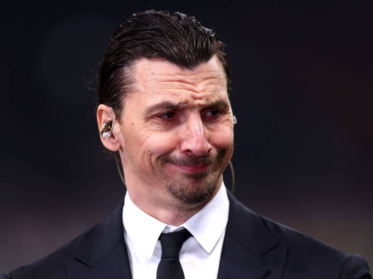 Zlatan Ibrahimovic mit äußerst skeptischem Gesichtsausdruck.
