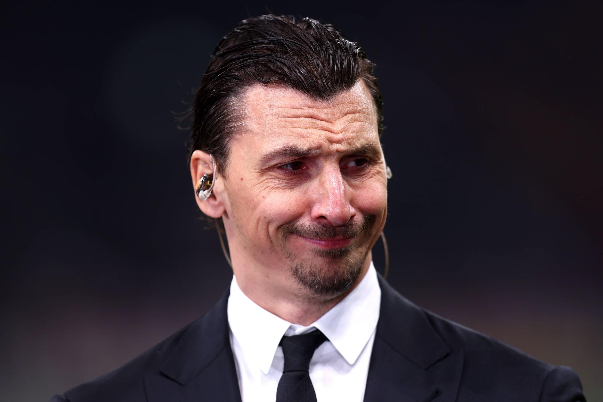 Zlatan Ibrahimovic mit äußerst skeptischem Gesichtsausdruck.
