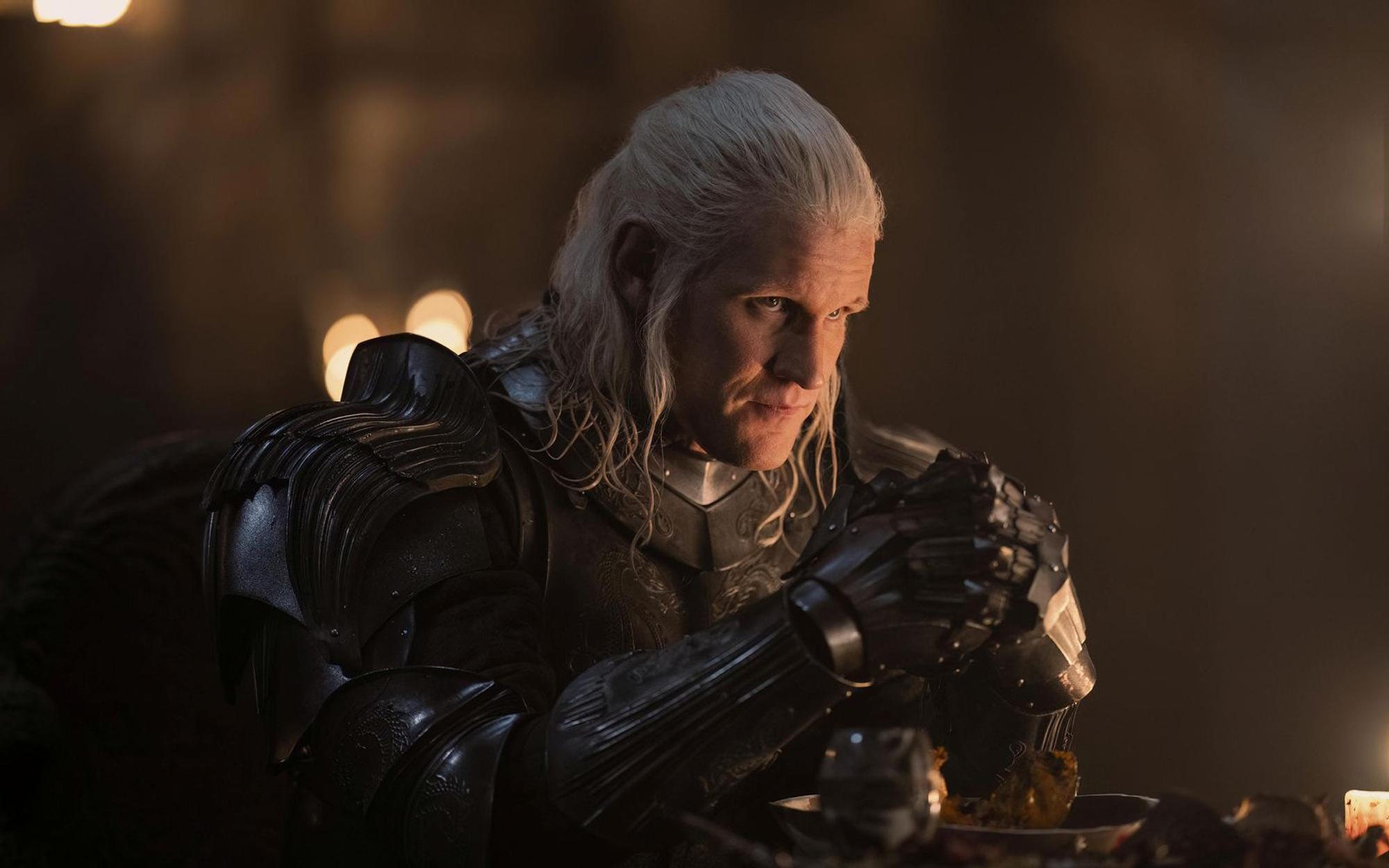 Prinz Daemon (Matt Smith) hat blutige Pläne für Alicent und ihre Unterstützer. (Bild: 2023 Home Box Office)