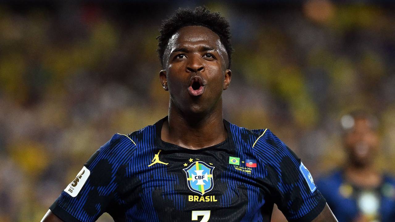 Vinicius Junior bejubelt ein Tor.