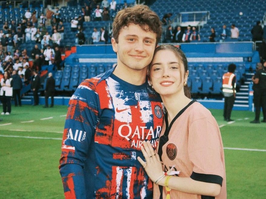 Joao Neves mit seiner Freundin Madalena Aragao.