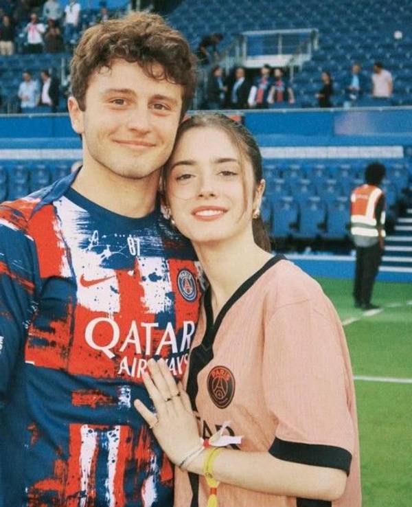 Joao Neves mit seiner Freundin Madalena Aragao.
