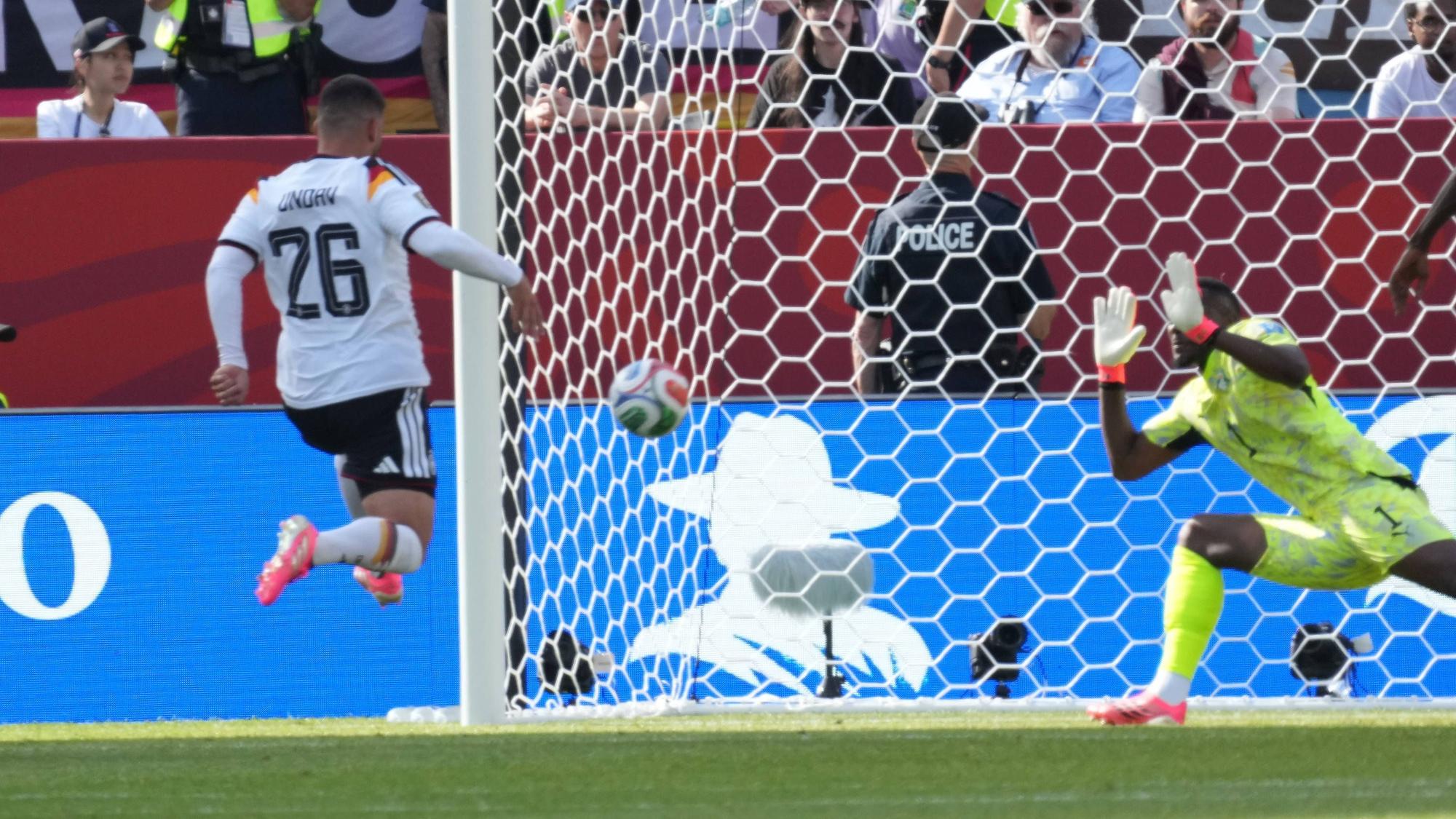 Deniz Undav trifft bei der WM 2026 gegen die Elfenbeinküste.