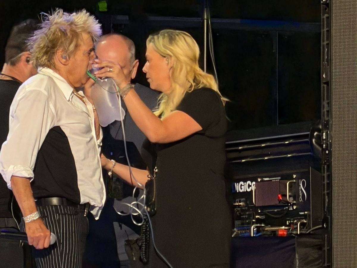Notfall bei Rod Stewart.