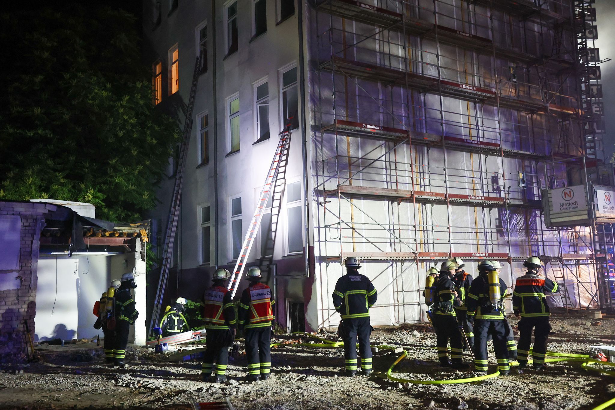 Brand in Hamburger Hotel