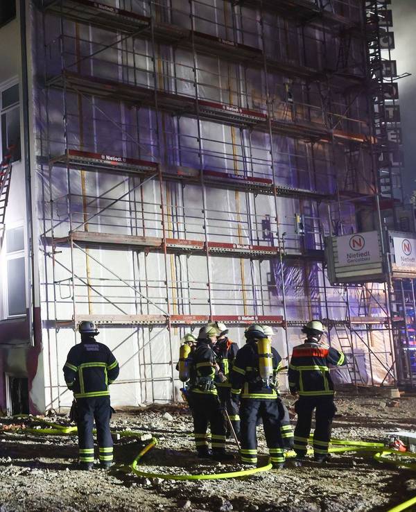 Brand in Hamburger Hotel
