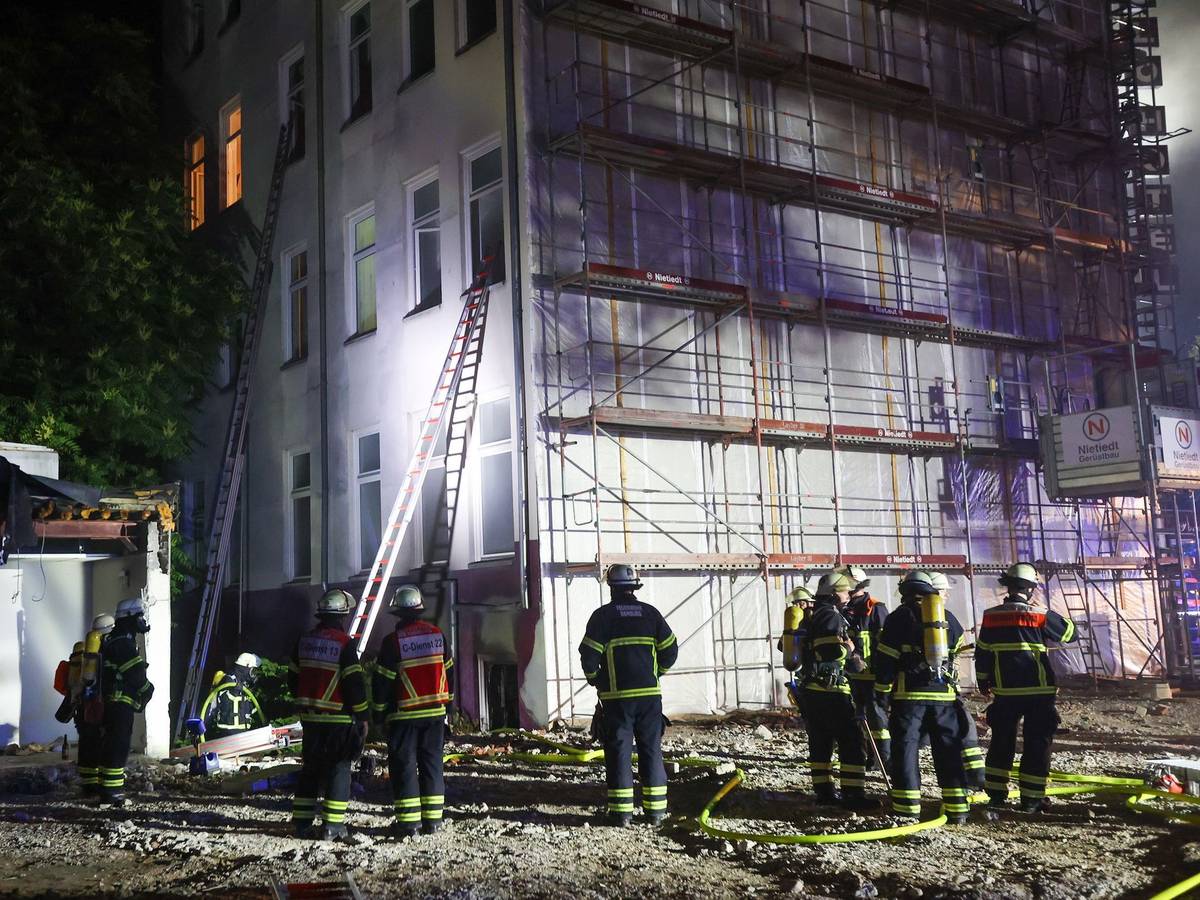 Brand in Hamburger Hotel