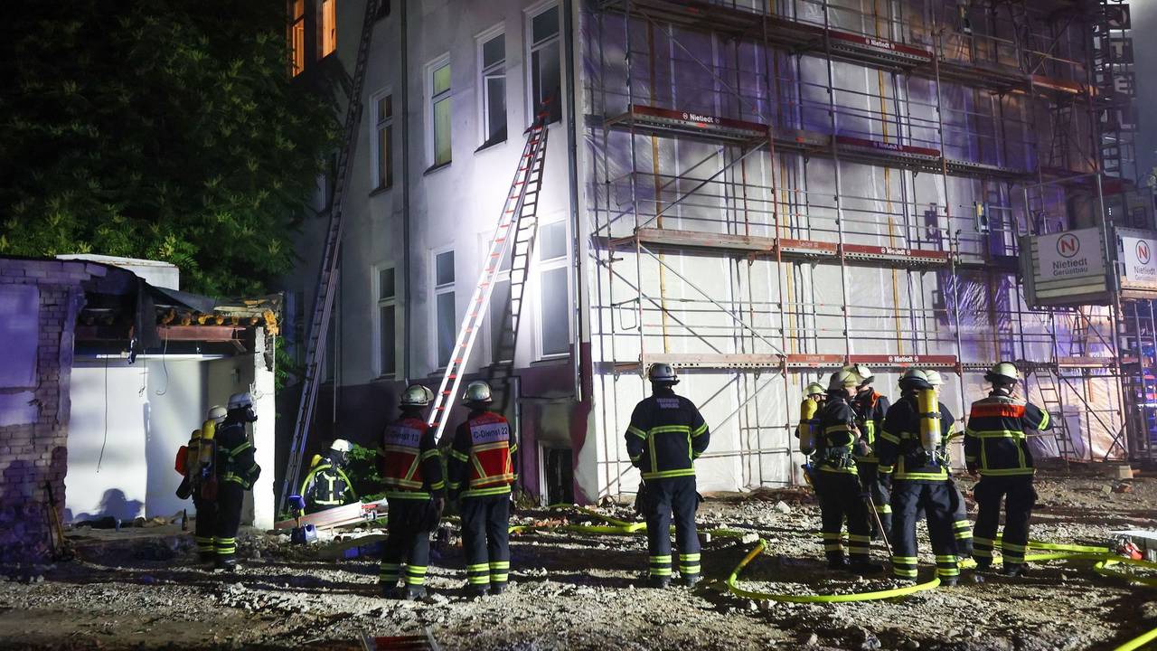 Brand in Hamburger Hotel