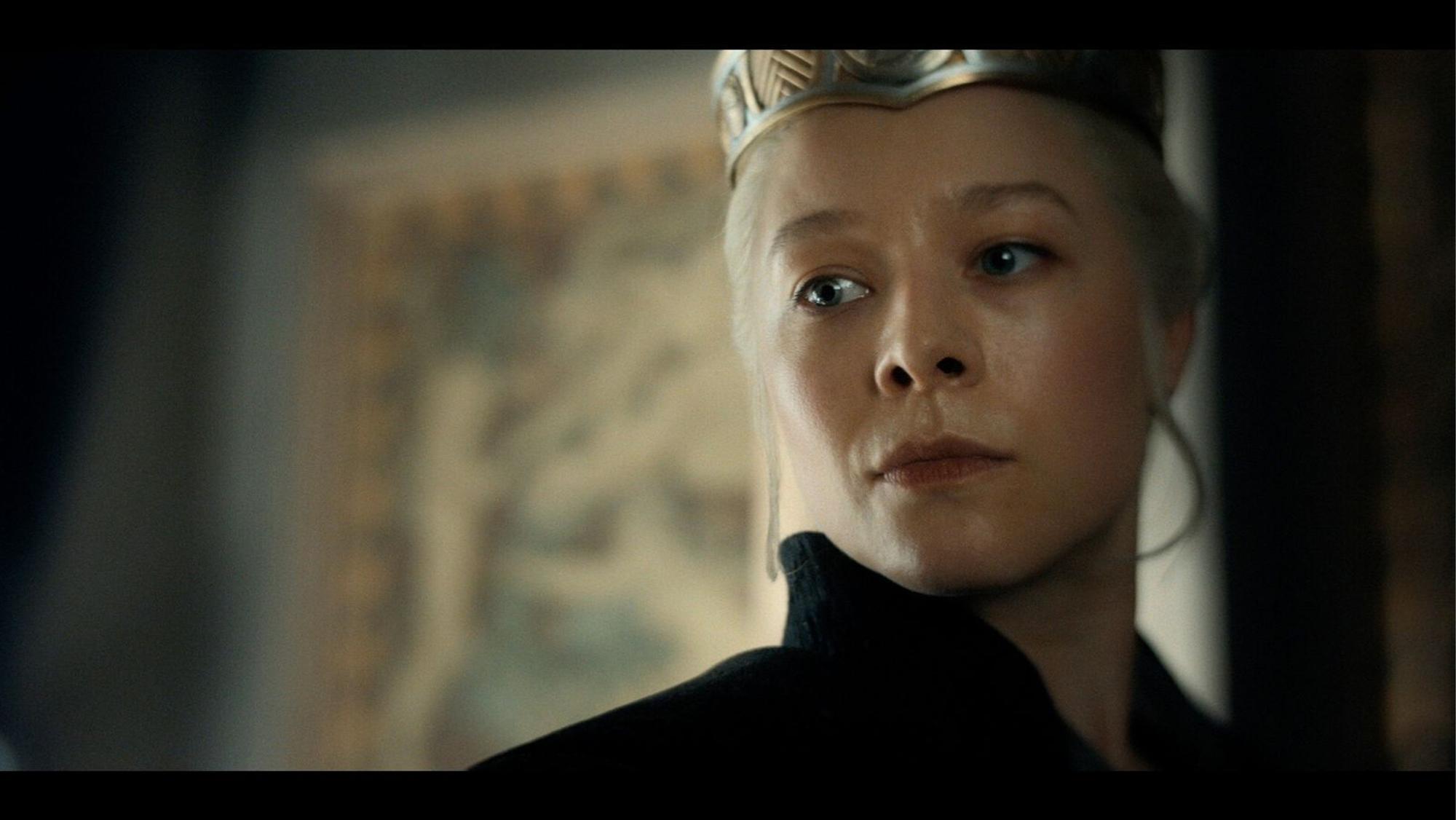 Königin Rhaenyra (Emma D'Arcy) ämpft um ihr Geburtsrecht: den Eisernen Thron von Westeros. (Bild: HBO MAX)
