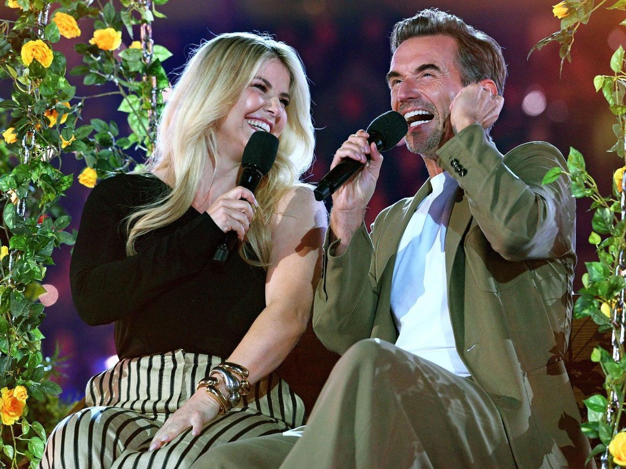Florian Silbereisen wird beim „Schlagerbooom Open Air 2026“ unter anderem Beatrice Egli begrüßen. (Bild: ARD/JürgensTV/Beckmann)