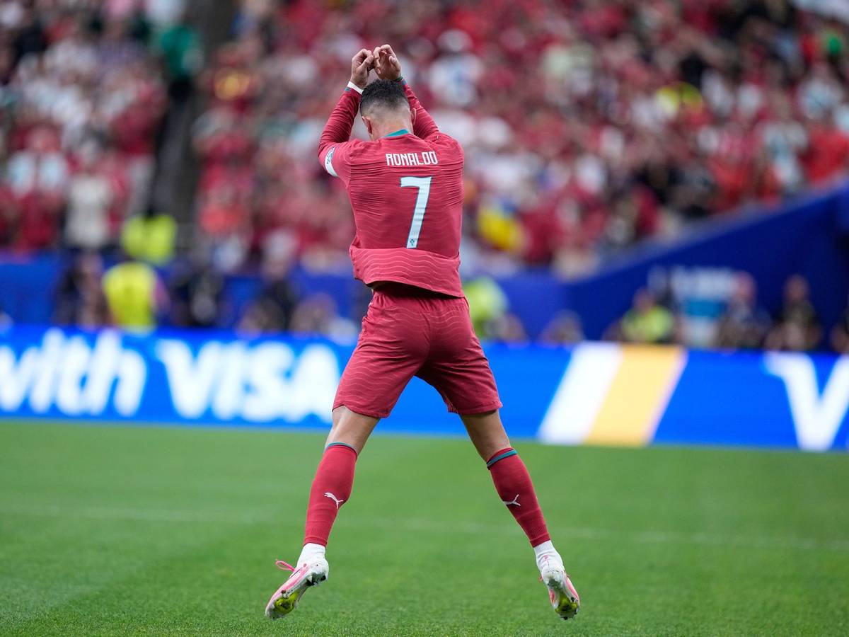 Siuuu: Cristiano Ronaldo zeigte wieder seine berühmte Jubelpose.