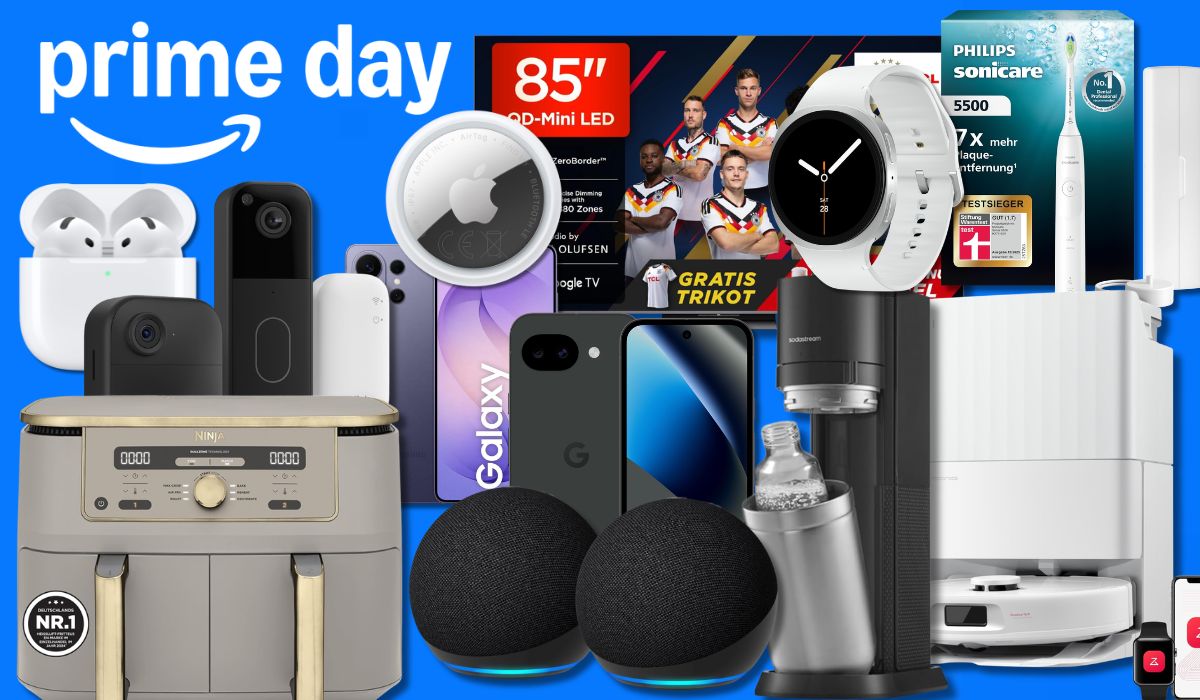 Eine Collage von verschiedenen Produkten aus dem Prime Day Sale.