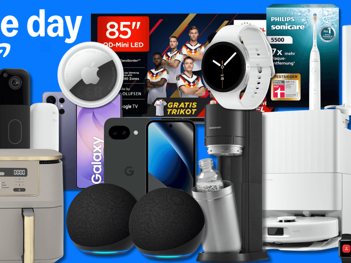 Eine Collage von verschiedenen Produkten aus dem Prime Day Sale.