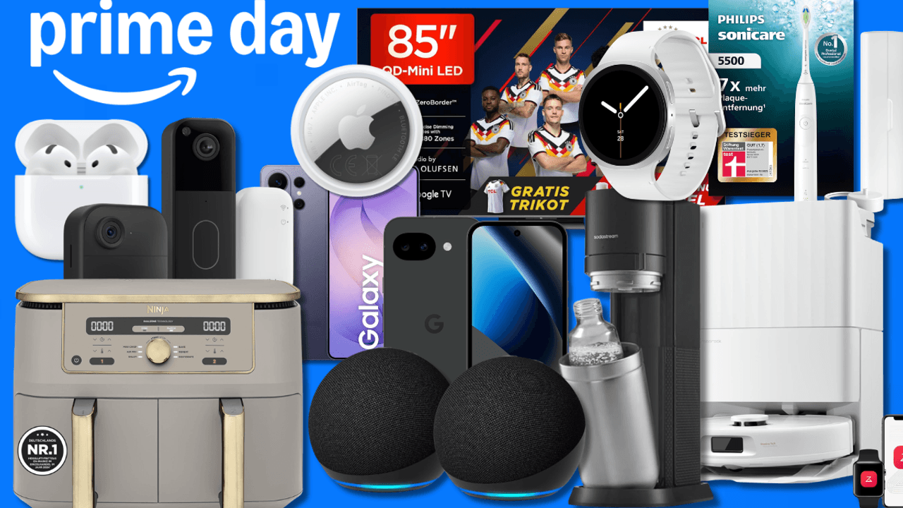 Eine Collage von verschiedenen Produkten aus dem Prime Day Sale.