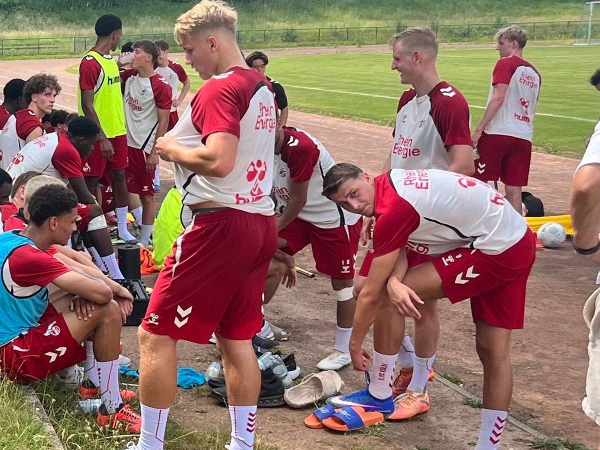 Malek El Mala in der Sommervorbereitung beim 1. FC Köln.