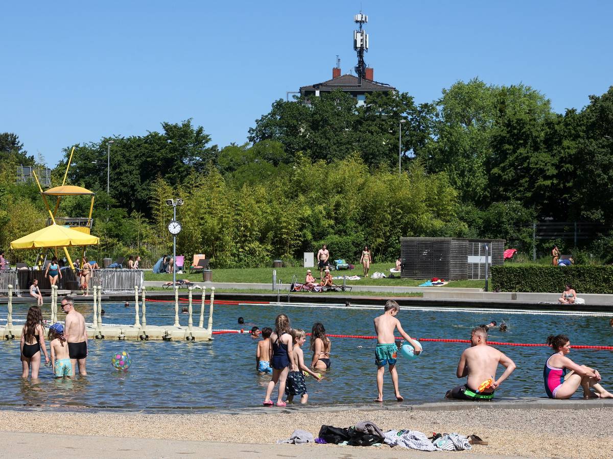 Schluss mit Badespaß: Der Lentpark musste am Montag (22. Juni) schließen.