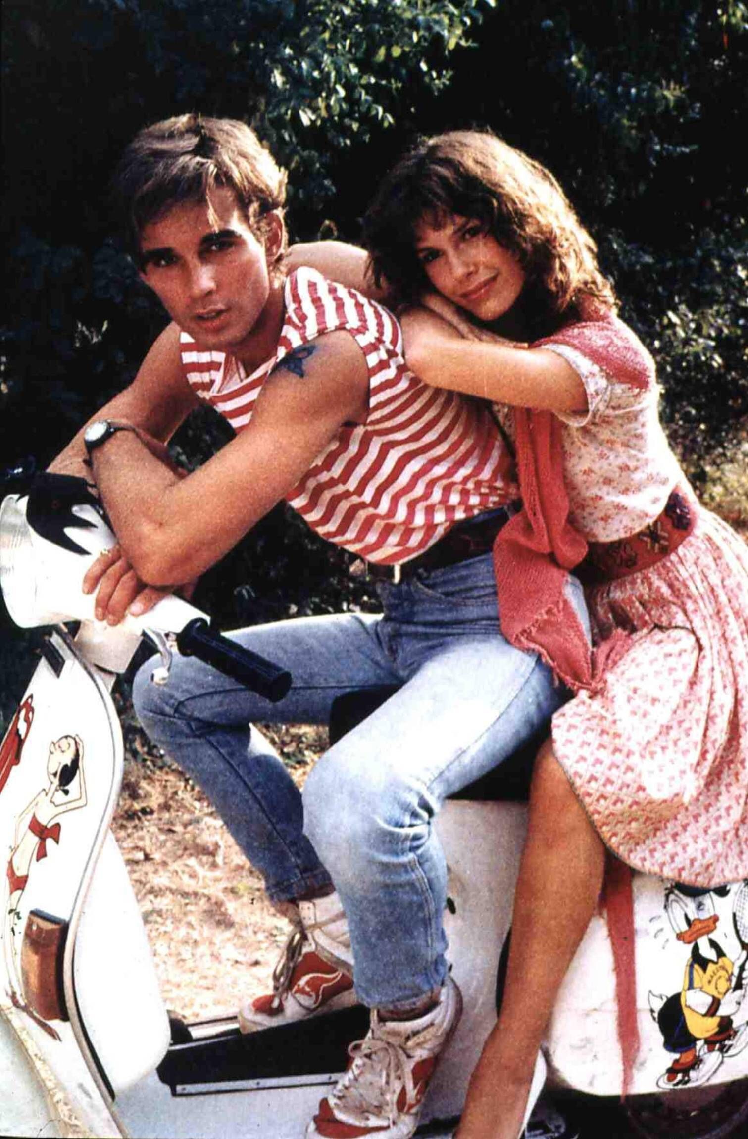 Pierre Cosso und Bonnie Bianco posieren.