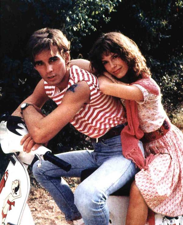 Pierre Cosso und Bonnie Bianco posieren.