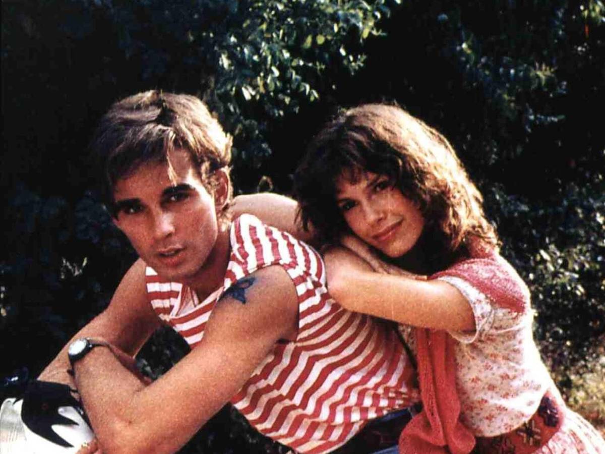 Pierre Cosso und Bonnie Bianco posieren.
