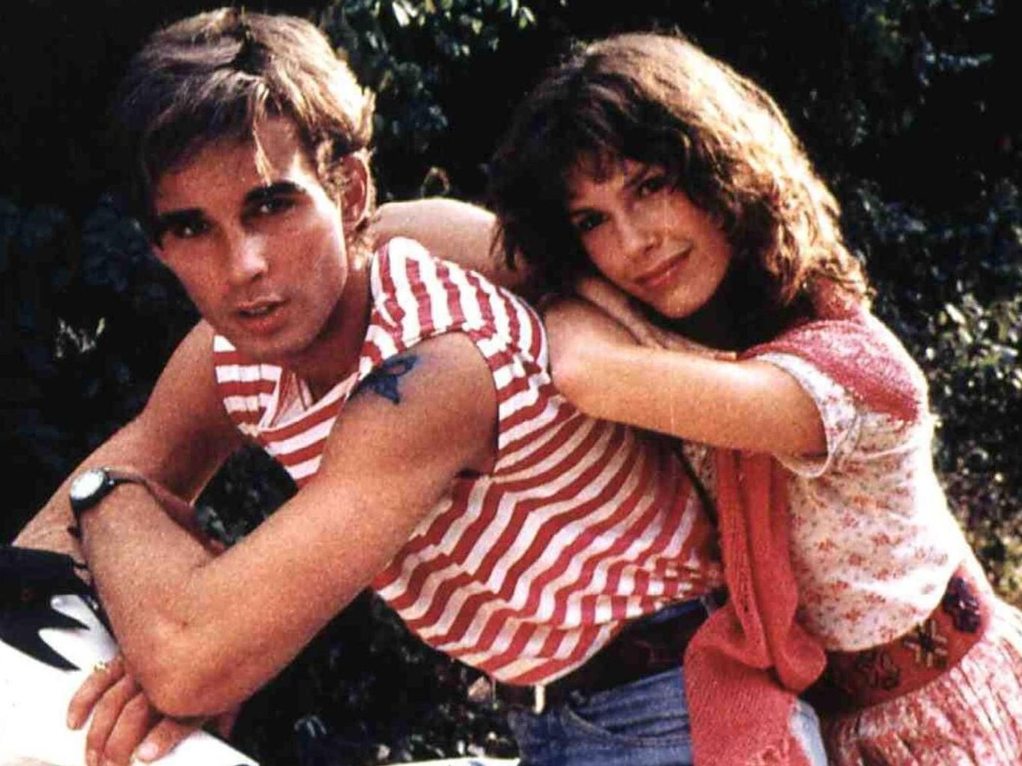 Pierre Cosso und Bonnie Bianco posieren.