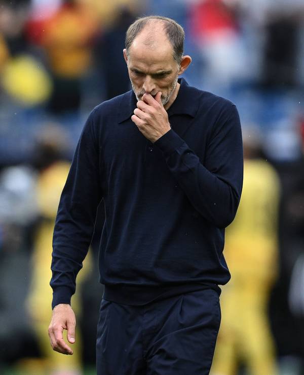 Thomas Tuchel am Spielfeldrand beim England-Spiel gegen Ghana.