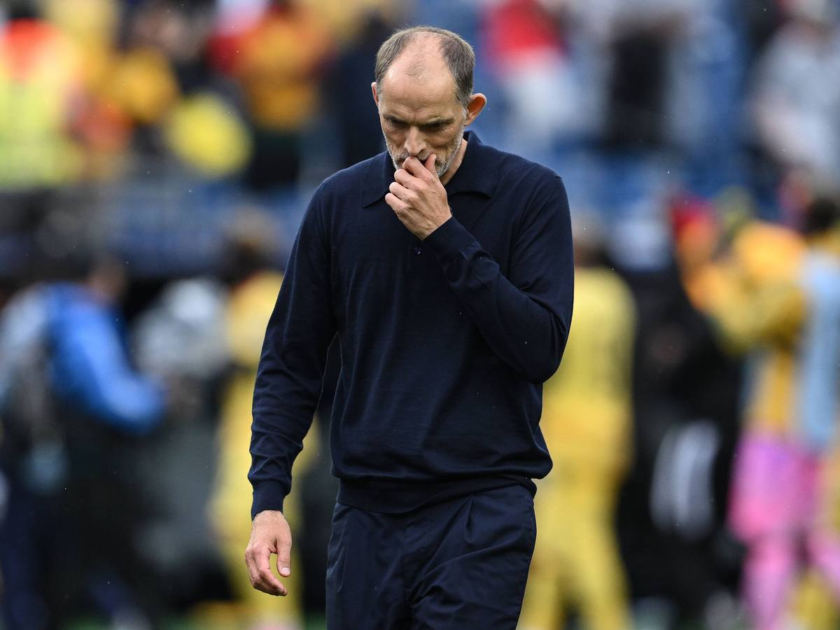 Thomas Tuchel am Spielfeldrand beim England-Spiel gegen Ghana.