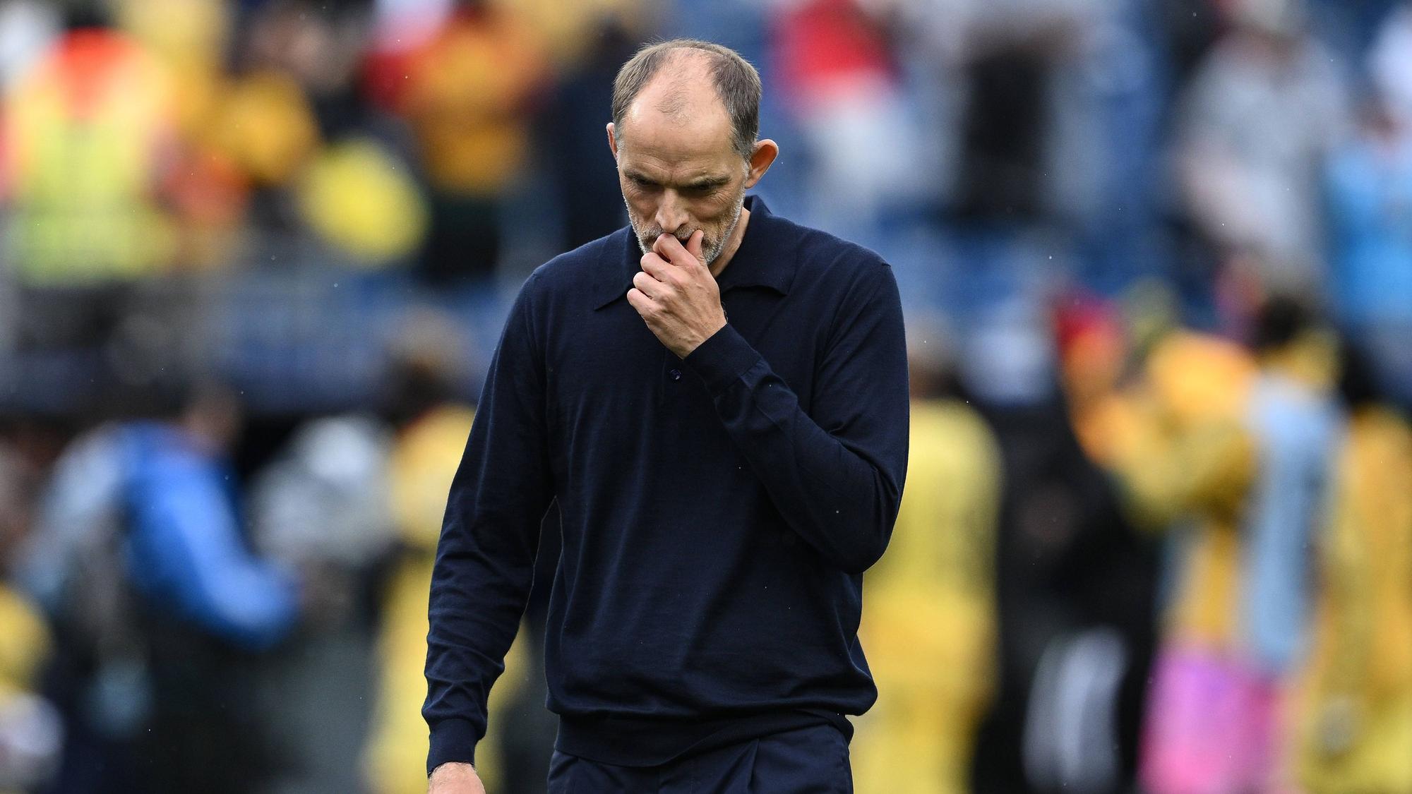 Thomas Tuchel am Spielfeldrand beim England-Spiel gegen Ghana.