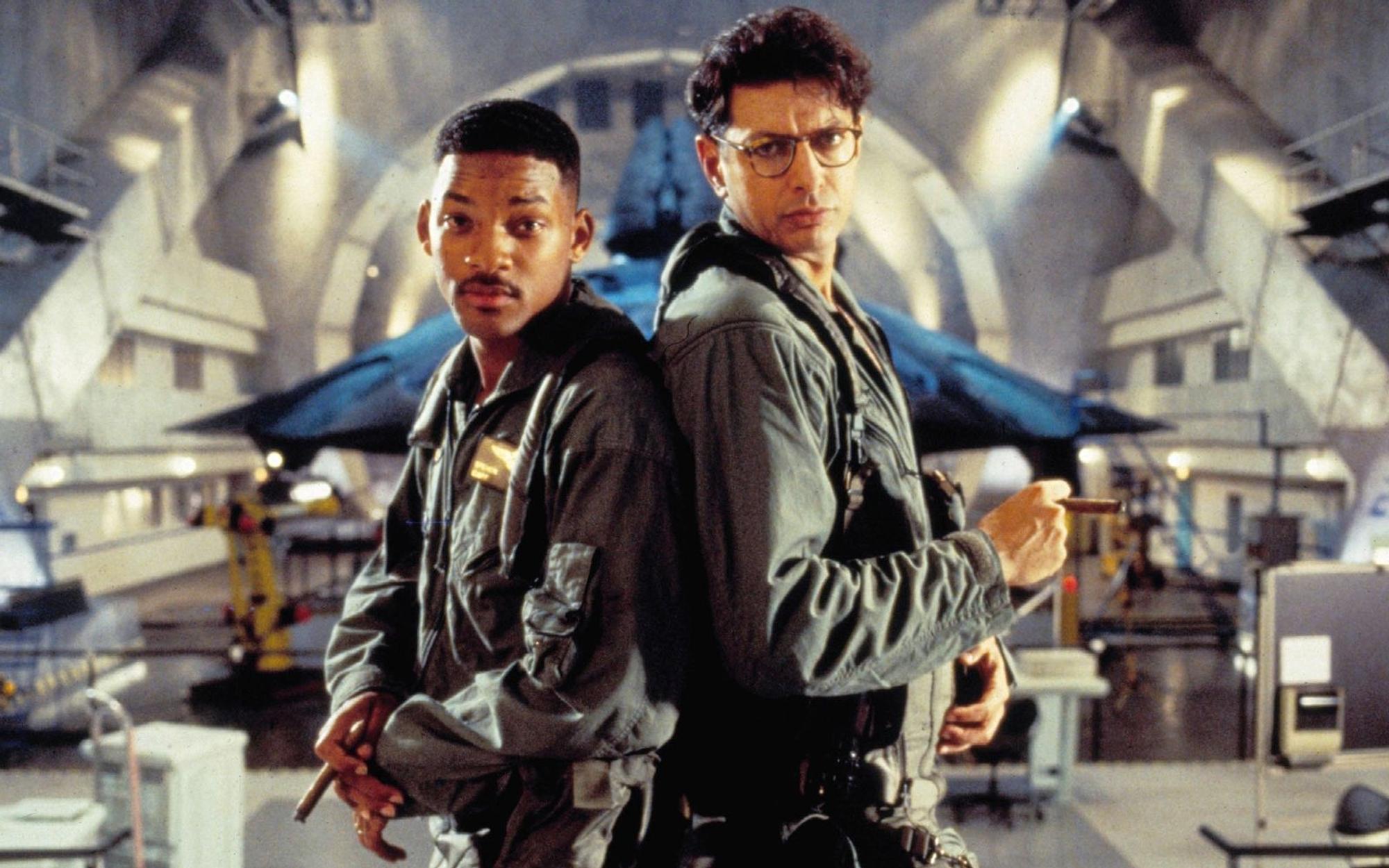 Vor genau 30 Jahren kam „Independence Day“ in die Kinos. Was wurde aus den Stars des Blockbustes, darunter Will Smith (links) und Jeff Goldblum? (Bild: Twentieth Century Fox Film Corporation)