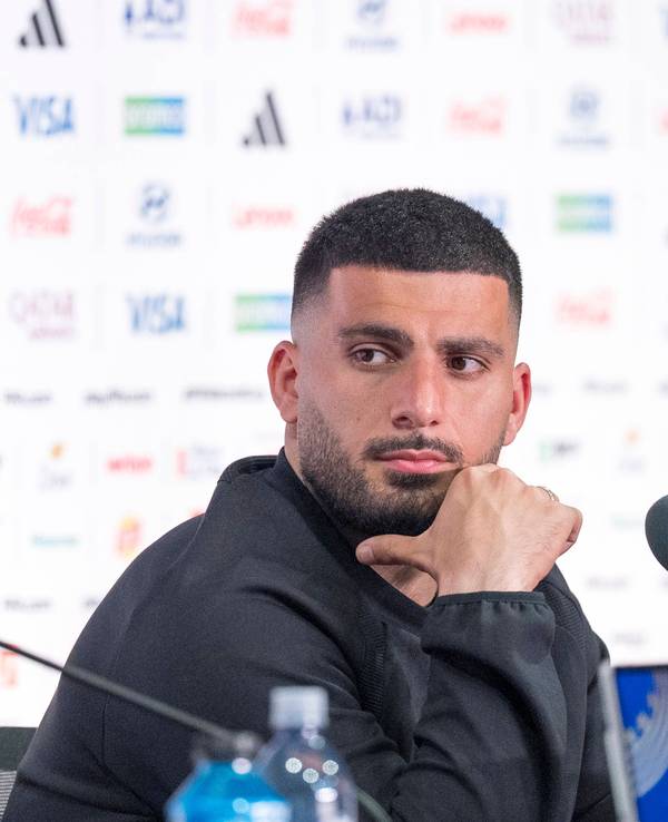 Der Bundestrainer auf der Pressekonferenz vor dem Spiel gegen Ecuador