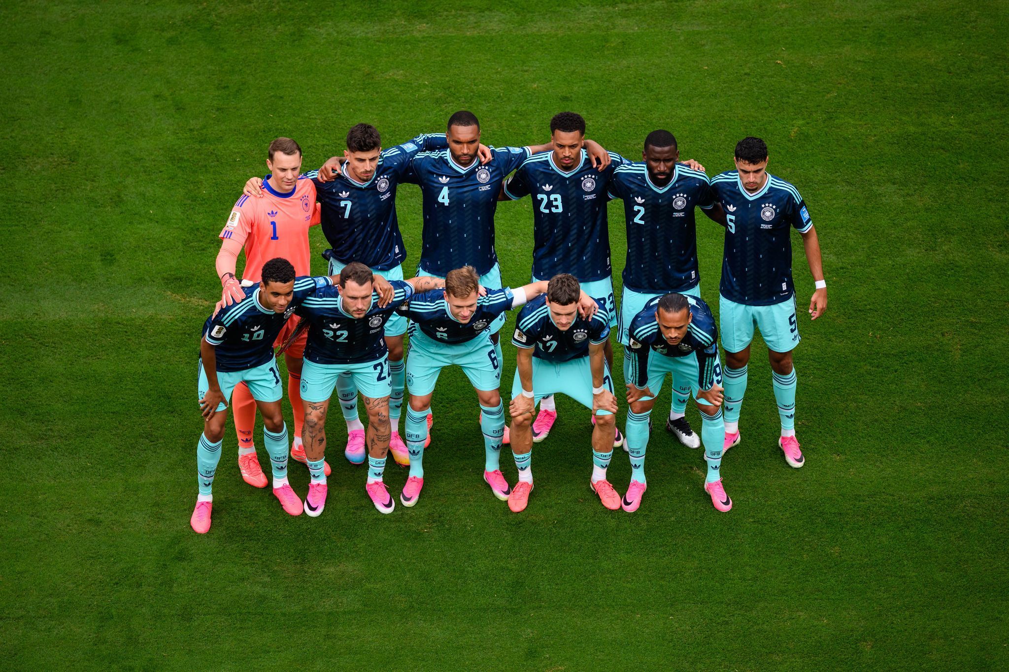 Die deutsche Nationalmannschaft vor dem dritten Gruppenspiel bei der WM gegen Ecuador.
