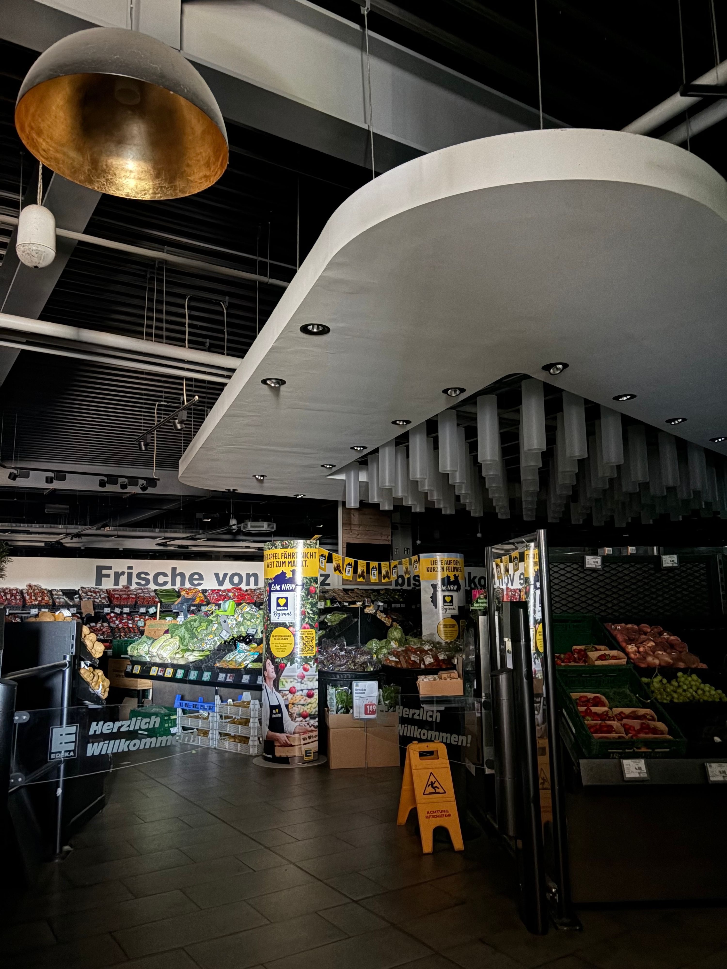 Auch in diesem Supermarkt fiel am Donnerstag der Strom aus.