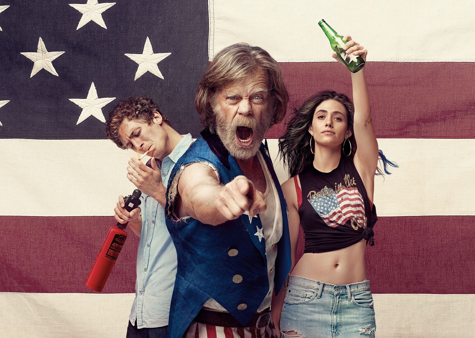 Der Vater säuft, die Kinder schlagen sich allein durch: In der Sitcom „Shameless“ ging es chaotisch zu und der Jugendliche Phillip „Lip“ Gallagher (Jeremy Allen White, links) war einer der wildesten in der Familie.  (Bild: Fox)