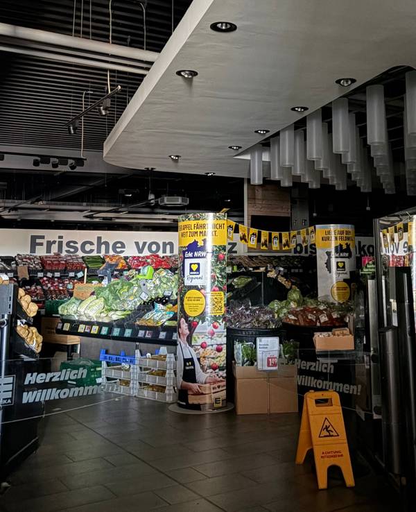 Auch in diesem Supermarkt fiel am Donnerstag der Strom aus.