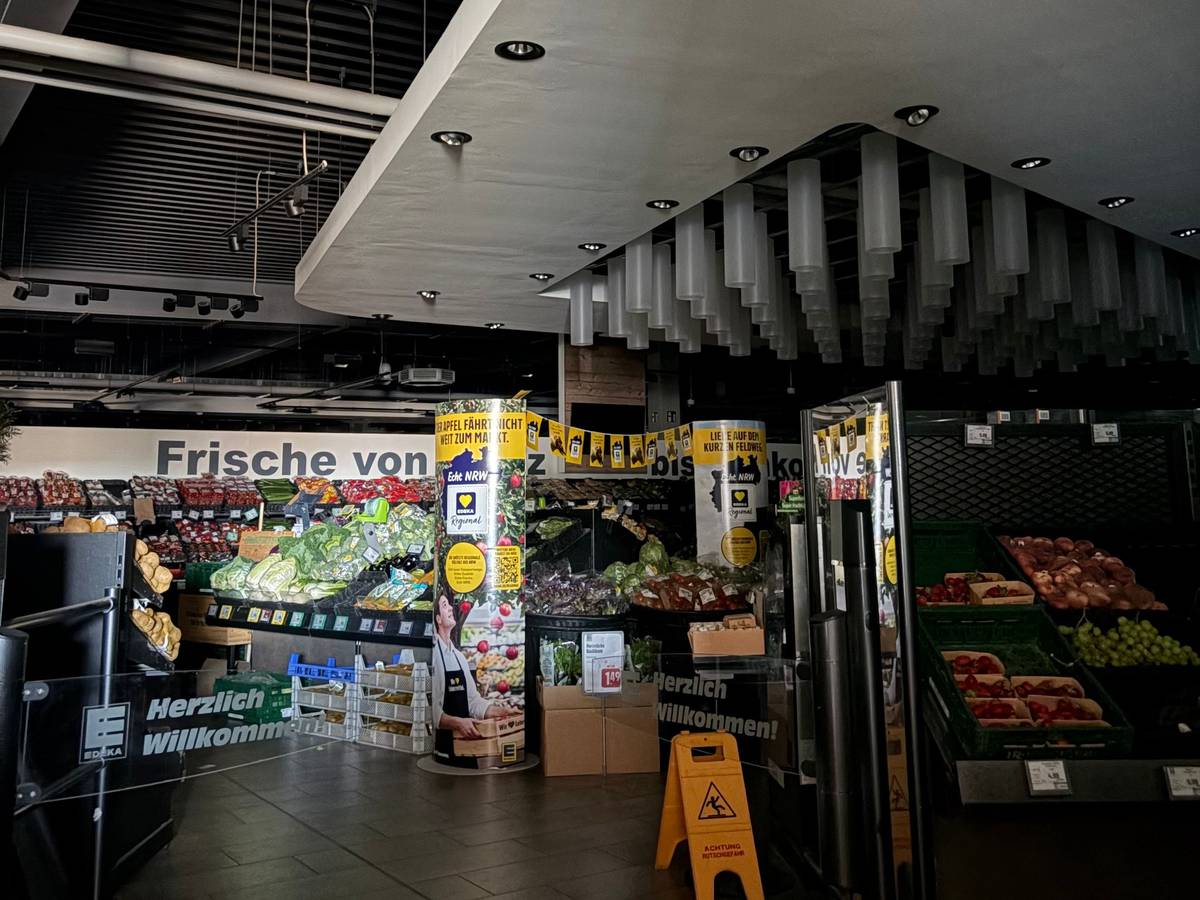 Auch in diesem Supermarkt fiel am Donnerstag der Strom aus.