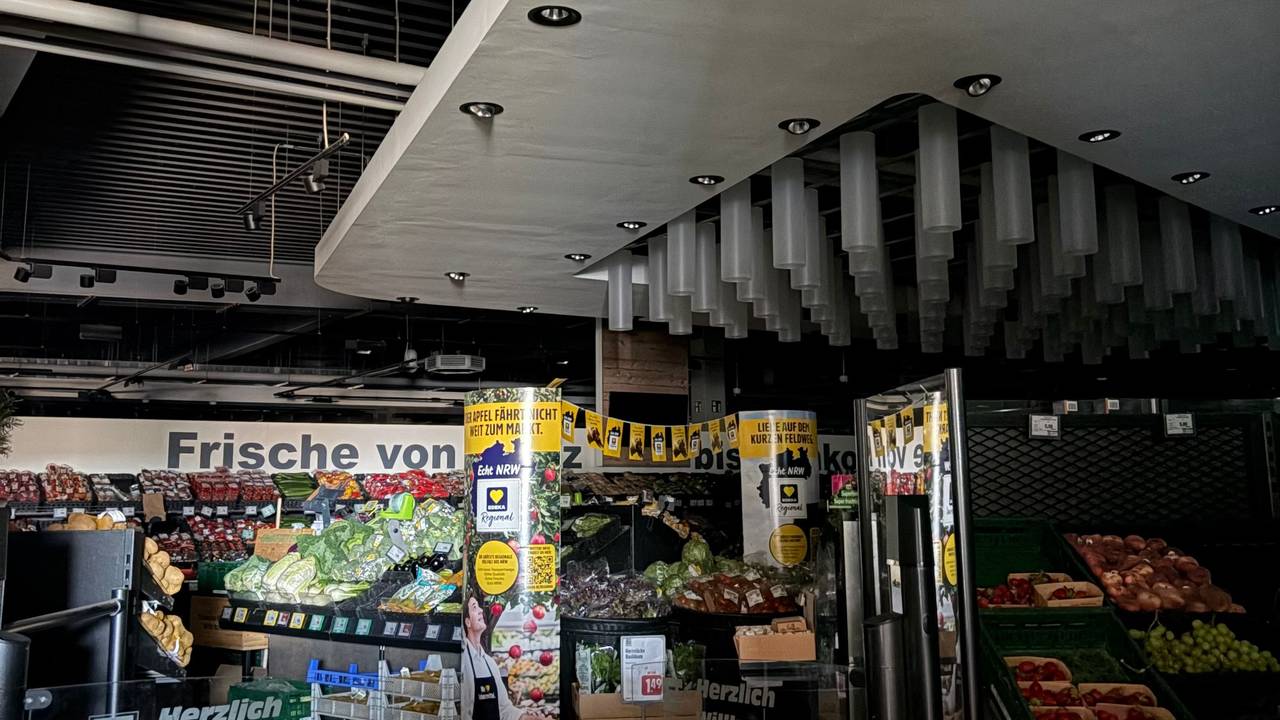 Auch in diesem Supermarkt fiel am Donnerstag der Strom aus.
