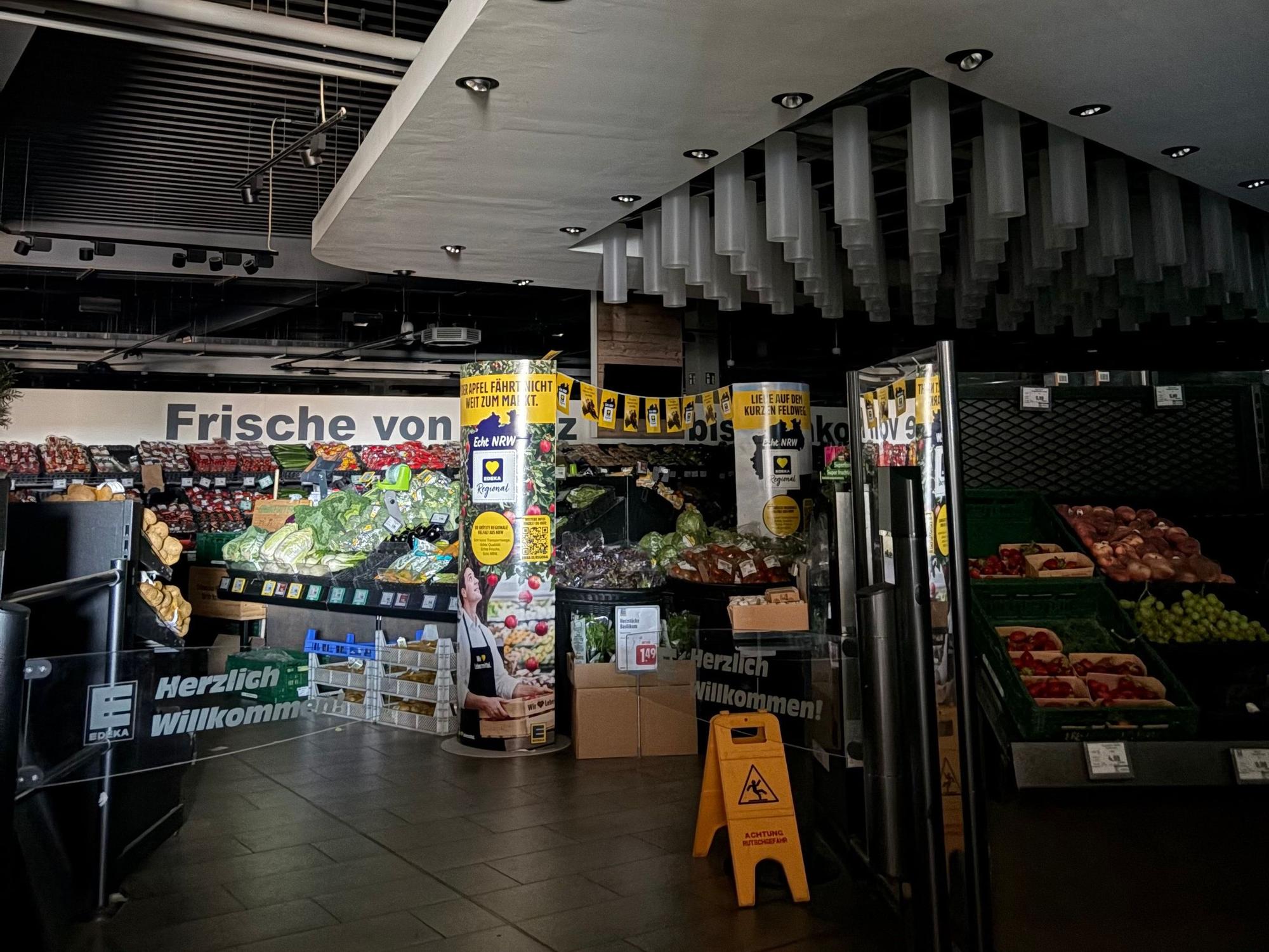 Auch in diesem Supermarkt fiel am Donnerstag der Strom aus.