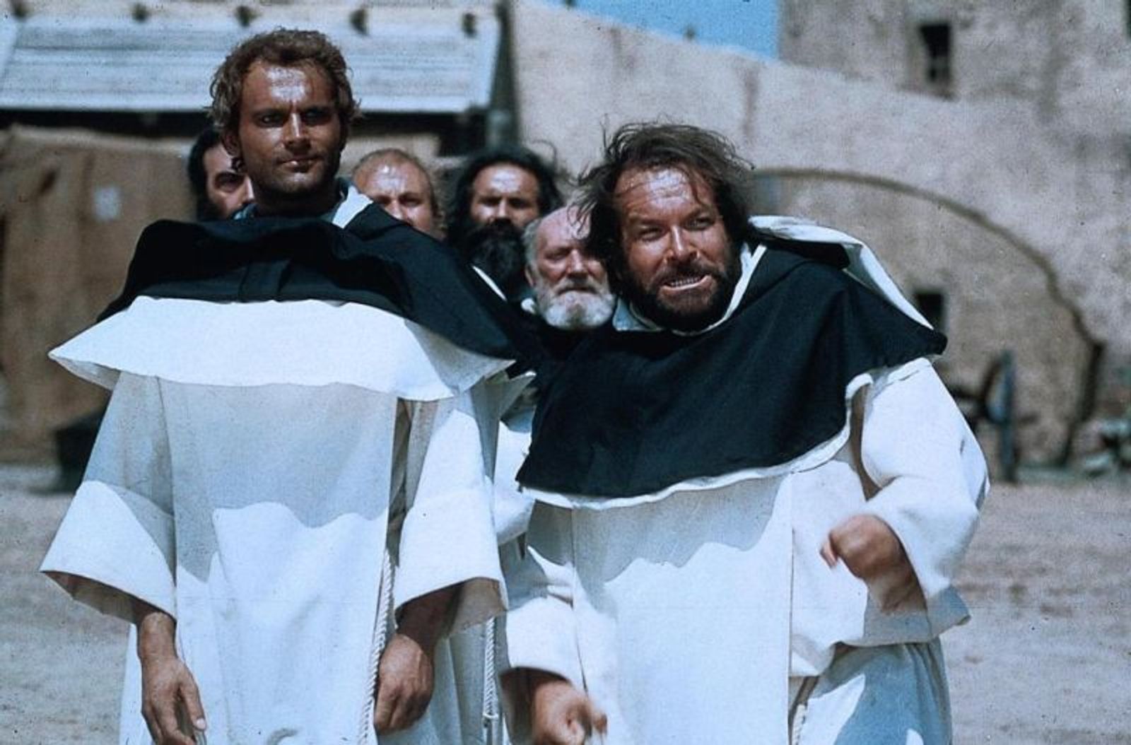 Bud Spencer erreichte seinen Karrierehöhepunkt Anfang der 1970er-Jahre. „Vier Fäuste für ein Halleluja“ (1971) war hierzulande der erfolgreichste Film des Jahrzehnts. (Bild: Tobis Film)