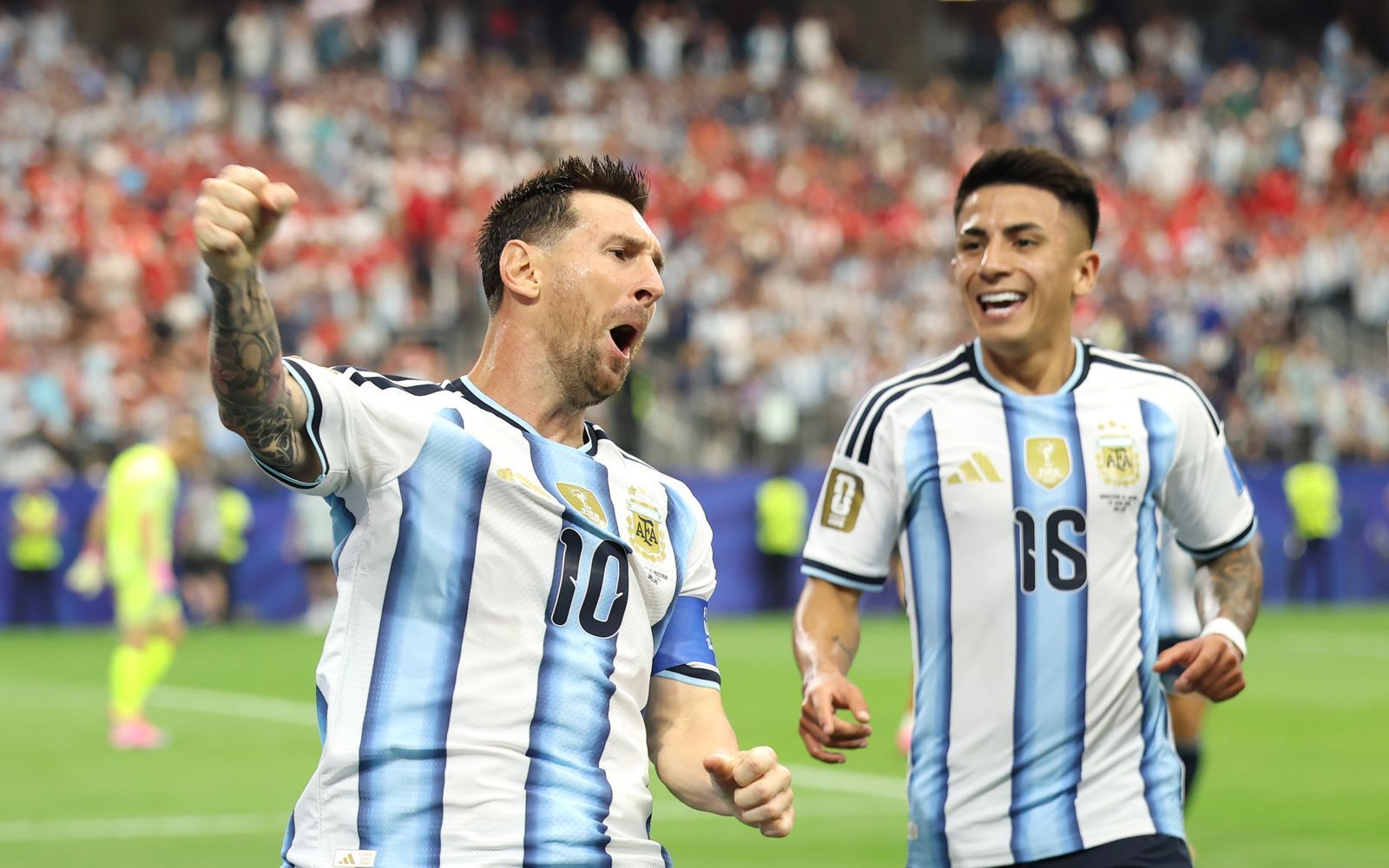 Im zweiten Vorrundenspiel gegen Österreich hatten Lionel Messi und die Argentinier erneut allen Grund zu jubeln. (Bild: 2026 Getty Images/Charlotte Wilson)
