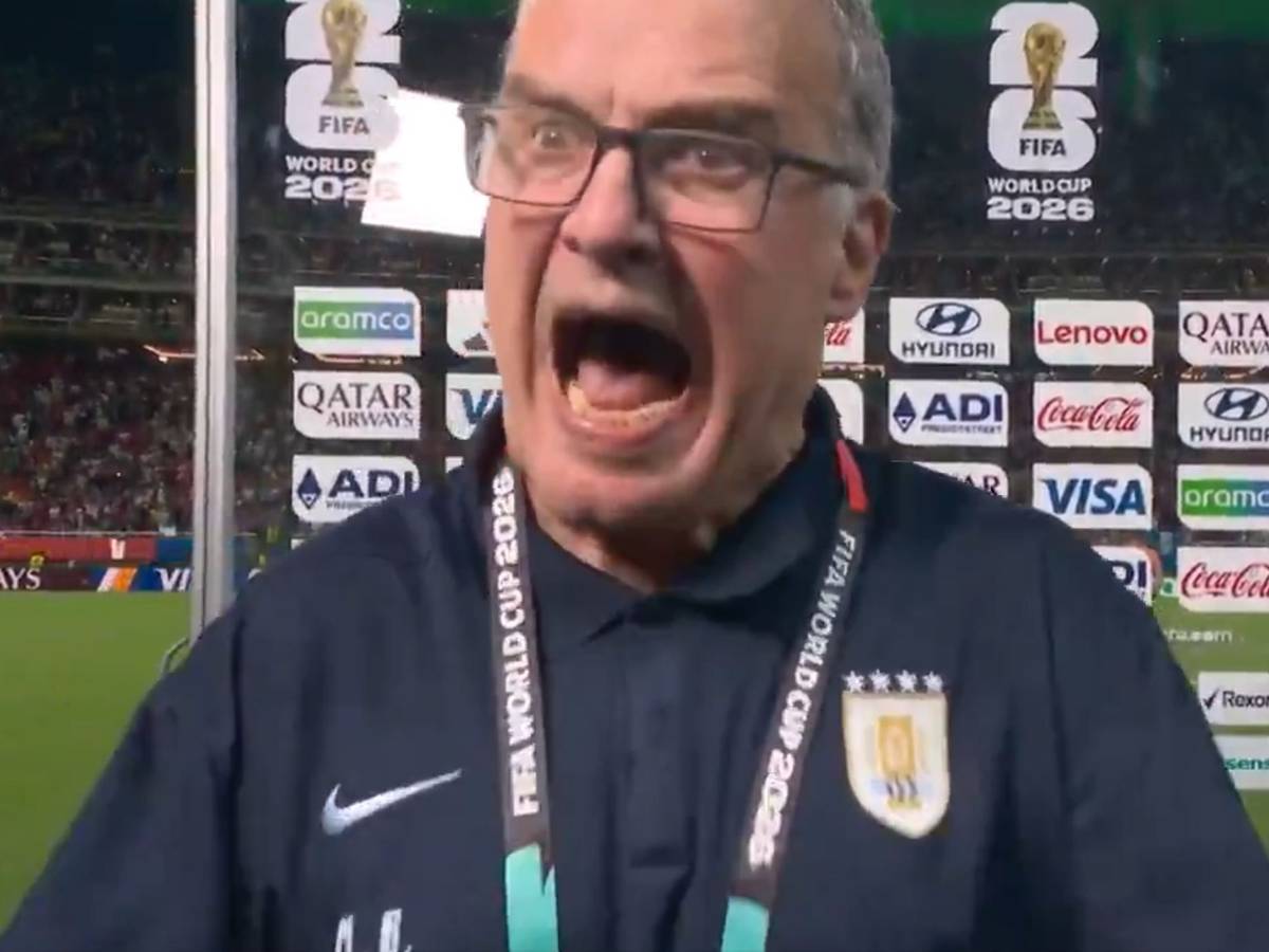 TV-Interview mit dem wütenden Marcelo Bielsa.