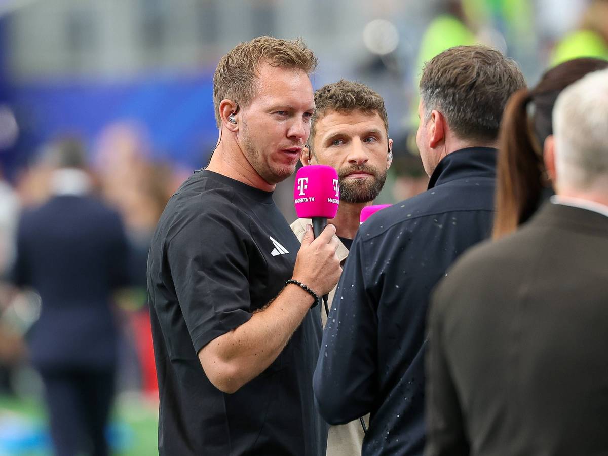 Bundestrainer Julian Nagelsmann gibt ein Interview.