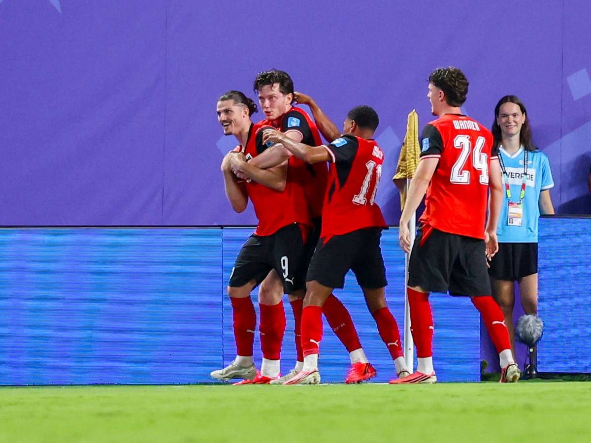 Torjubel bei Österreich im Spiel bei der WM 2026.